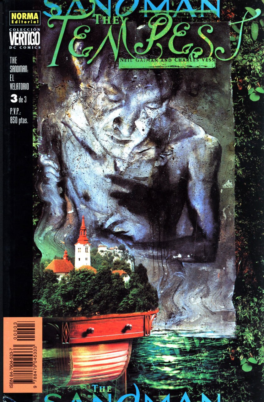 Portada ampliada de The Sandman: The Tempest