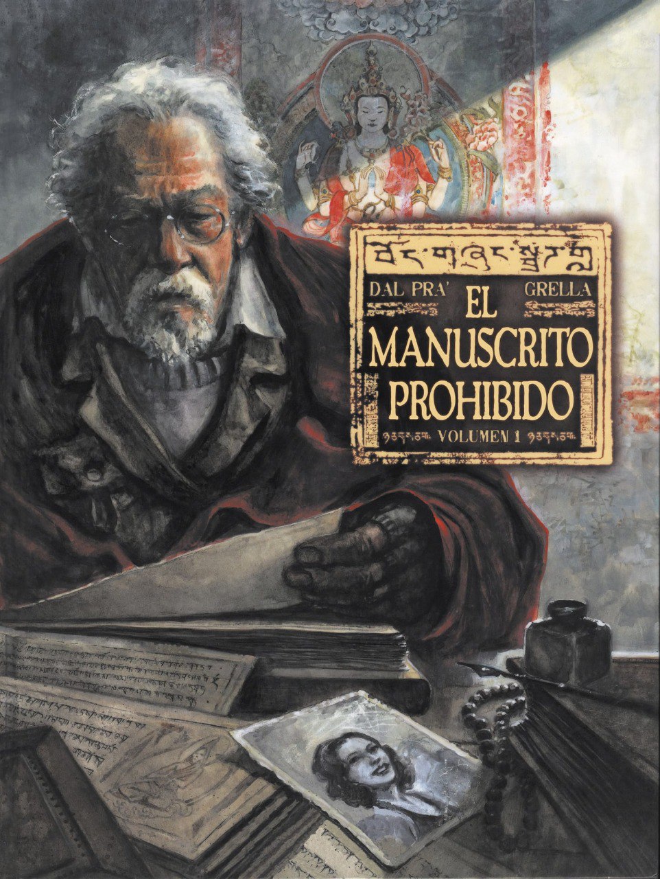 Portada ampliada de El Manuscrito Prohibido