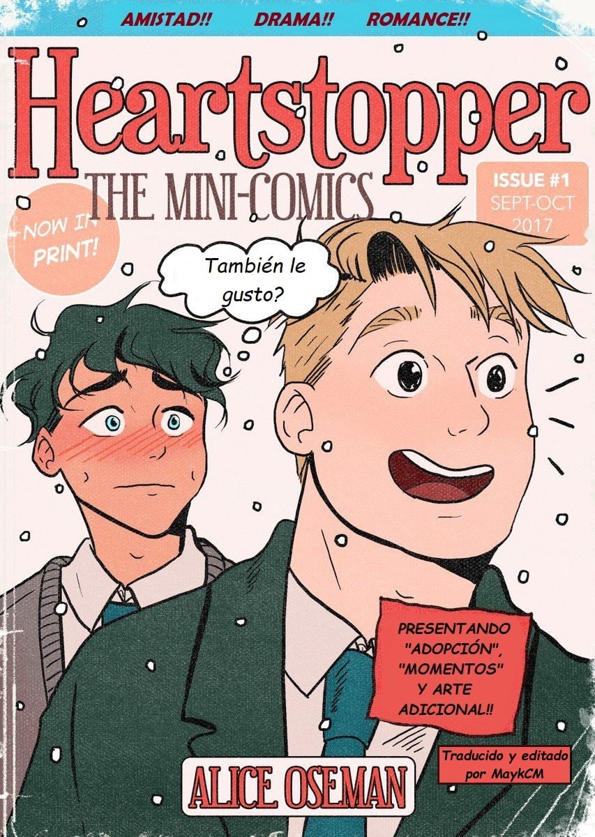 Portada ampliada de Heartstopper THE MINI-COMICS