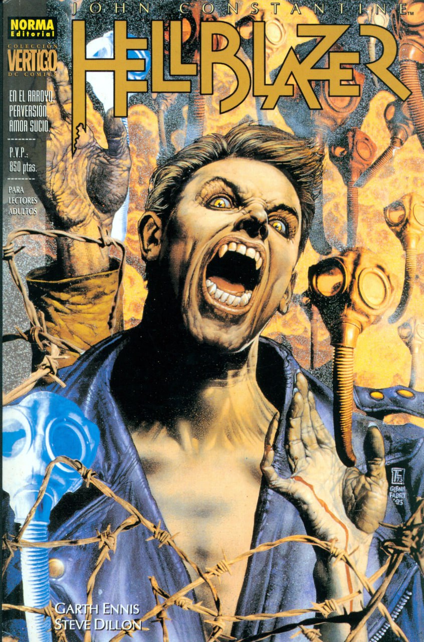 Portada ampliada de Hellblazer