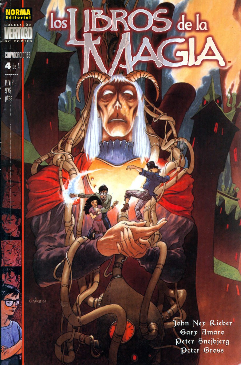 Portada ampliada de los libros de la magia