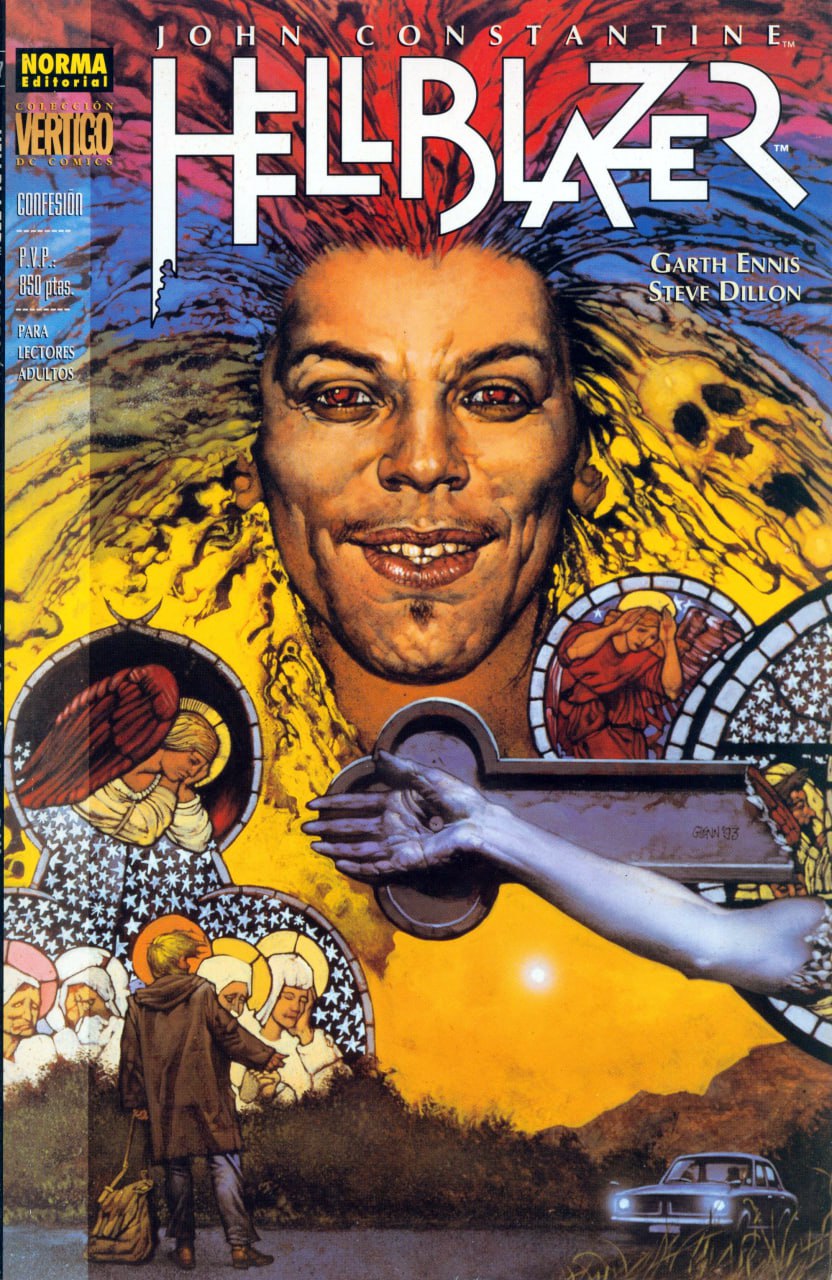 Portada ampliada de Hellblazer