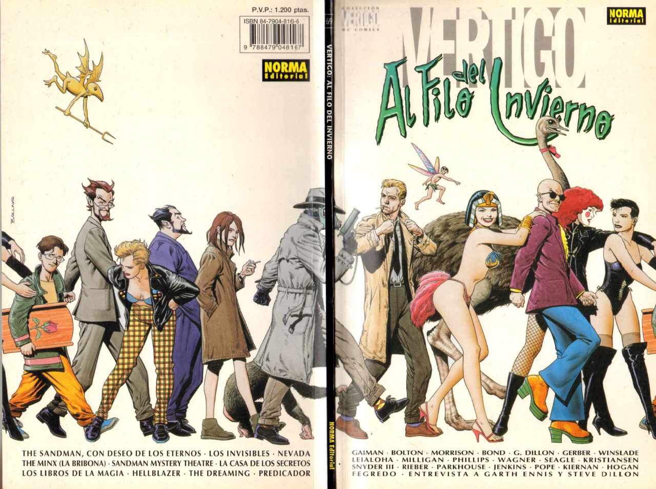 Portada ampliada de Vertigo: A traves del infierno