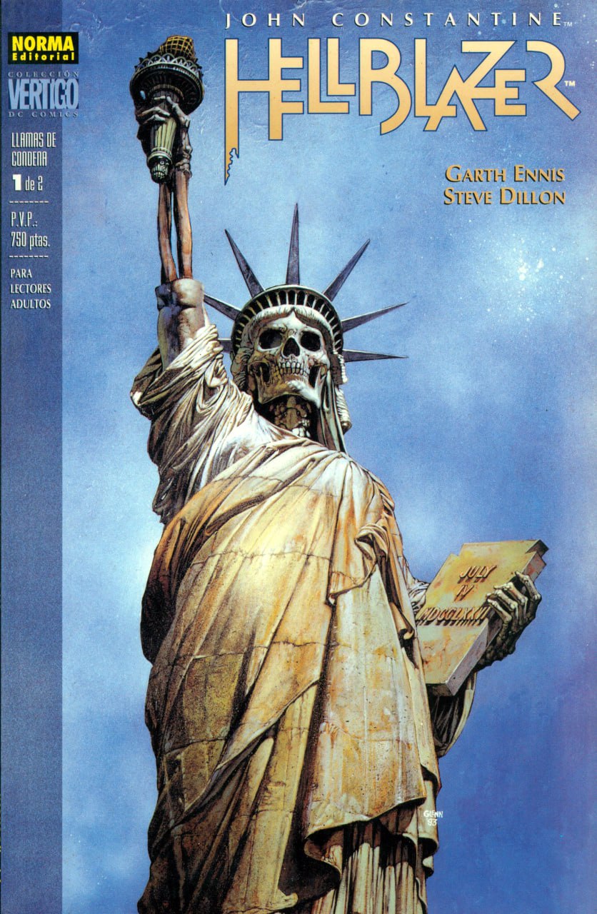 Portada ampliada de Hellblazer
