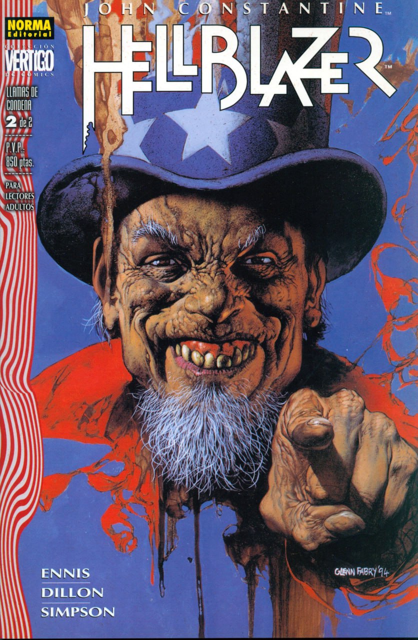 Portada ampliada de Hellblazer