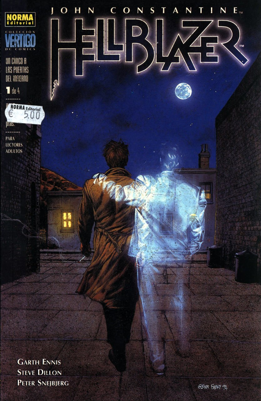 Portada ampliada de Hellblazer