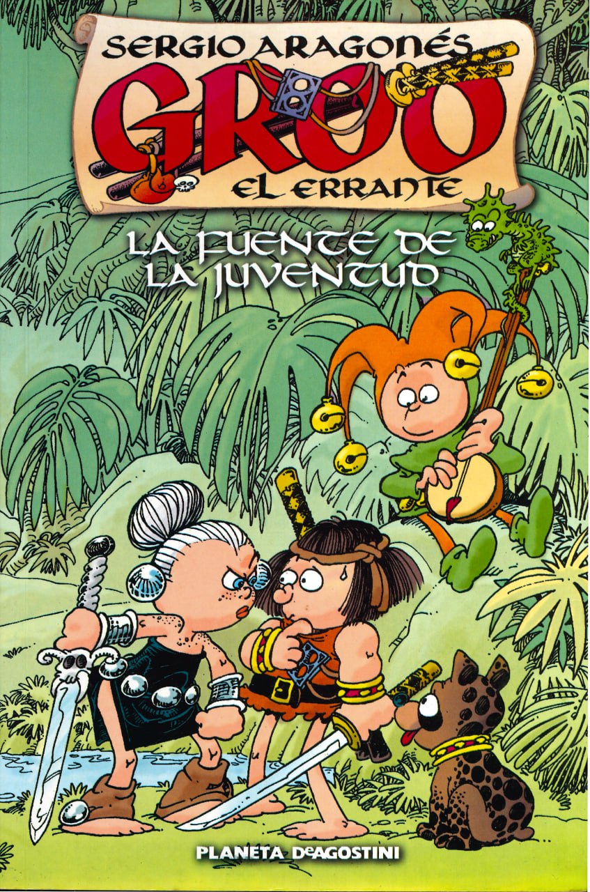 Portada ampliada de Groo el errante. La fuente de la juventud