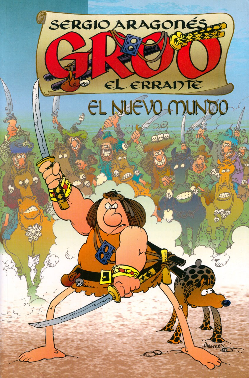 Portada ampliada de Groo el errante El Nuevo Mundo
