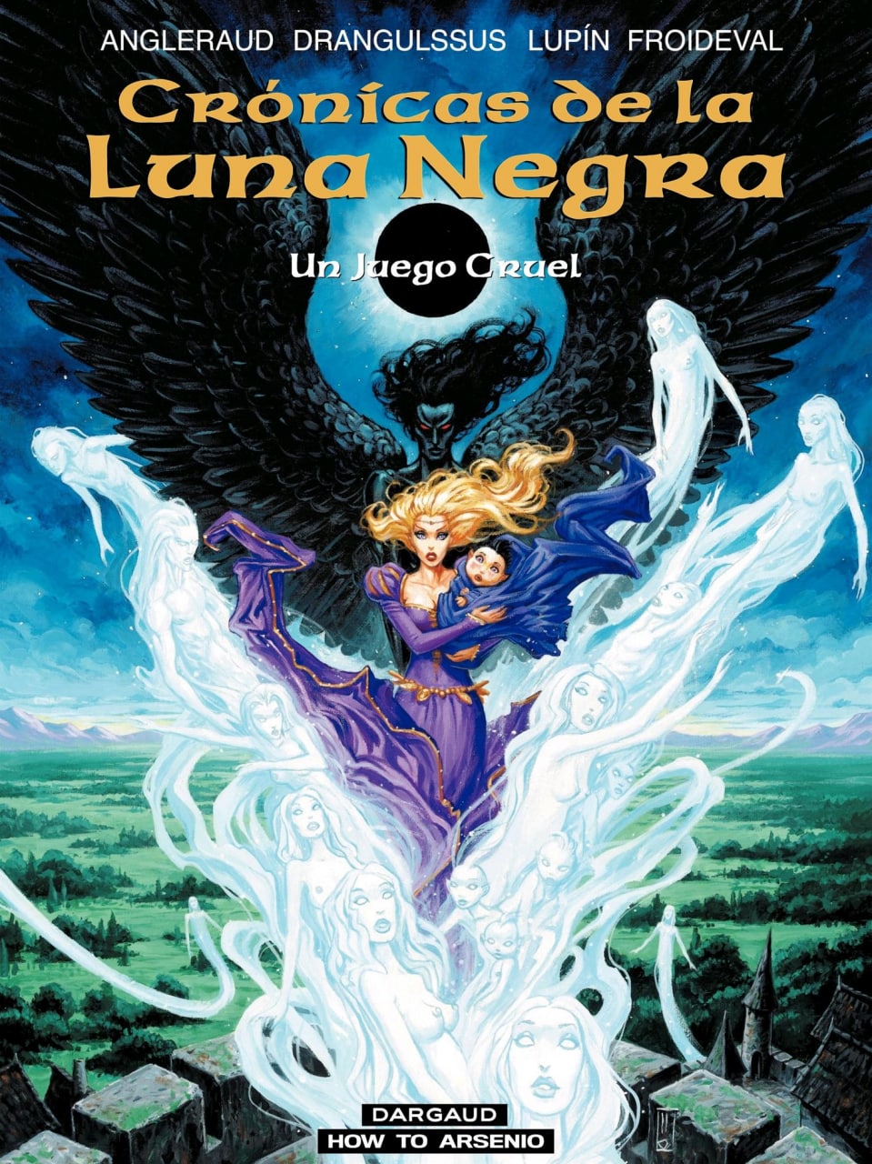 Portada ampliada de Crónicas de la Luna Negra