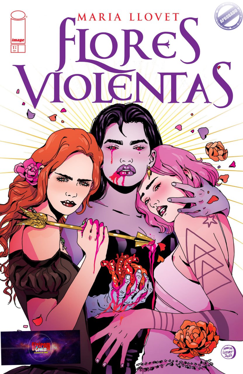 Portada ampliada de Flores Violentas