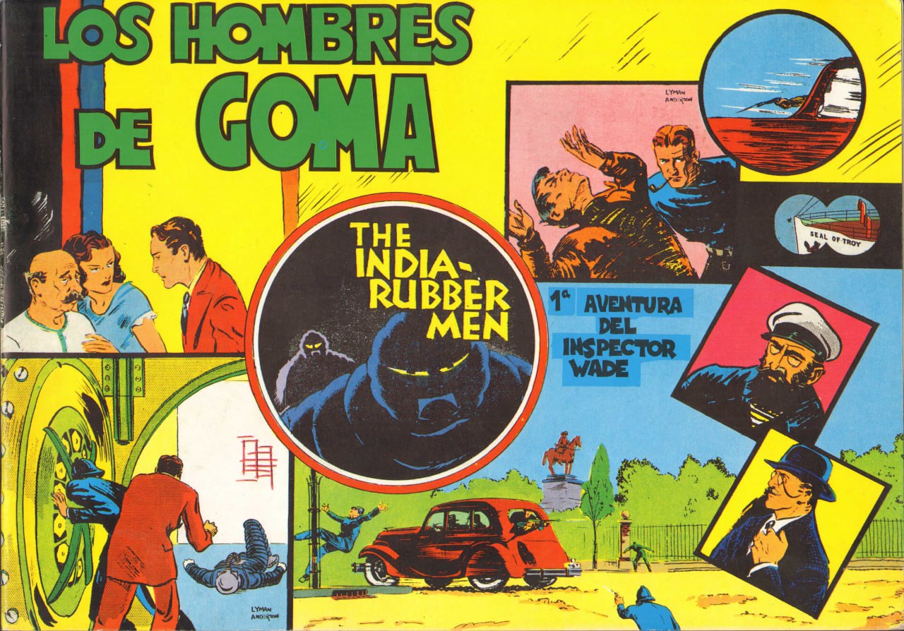 Portada ampliada de LOS HOMBRES DE GOMA