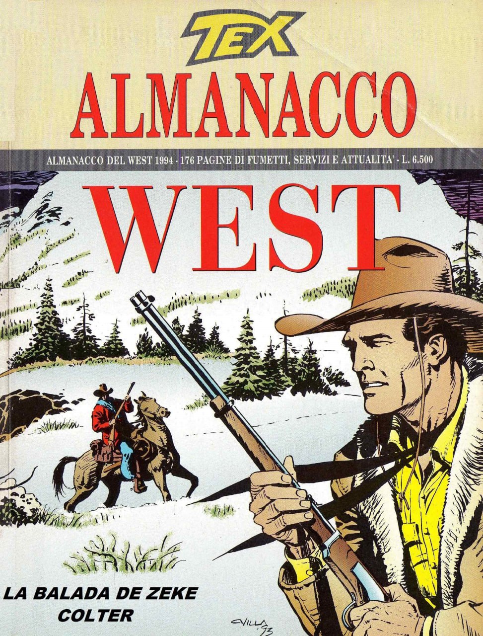 Portada ampliada de TEX ALMANACCO WEST
