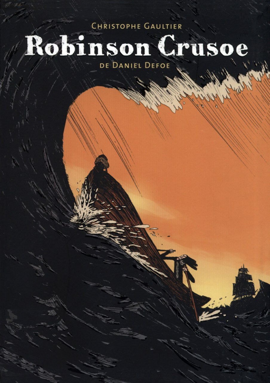 Portada ampliada de Robinson Crusoe