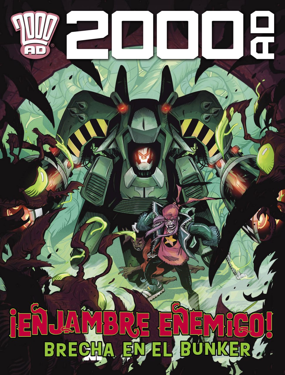 Portada ampliada de 2000 AD