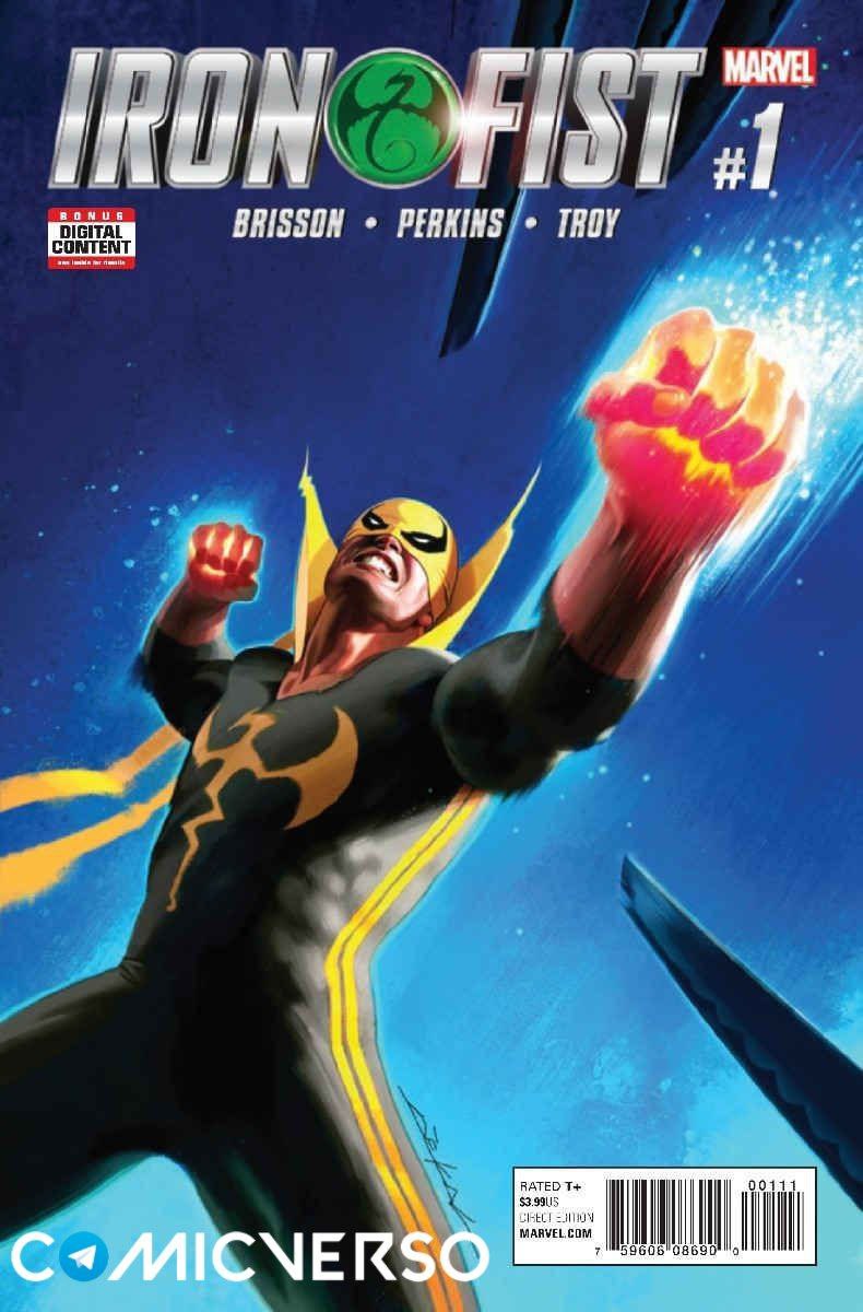 Portada ampliada de IRON FIST #