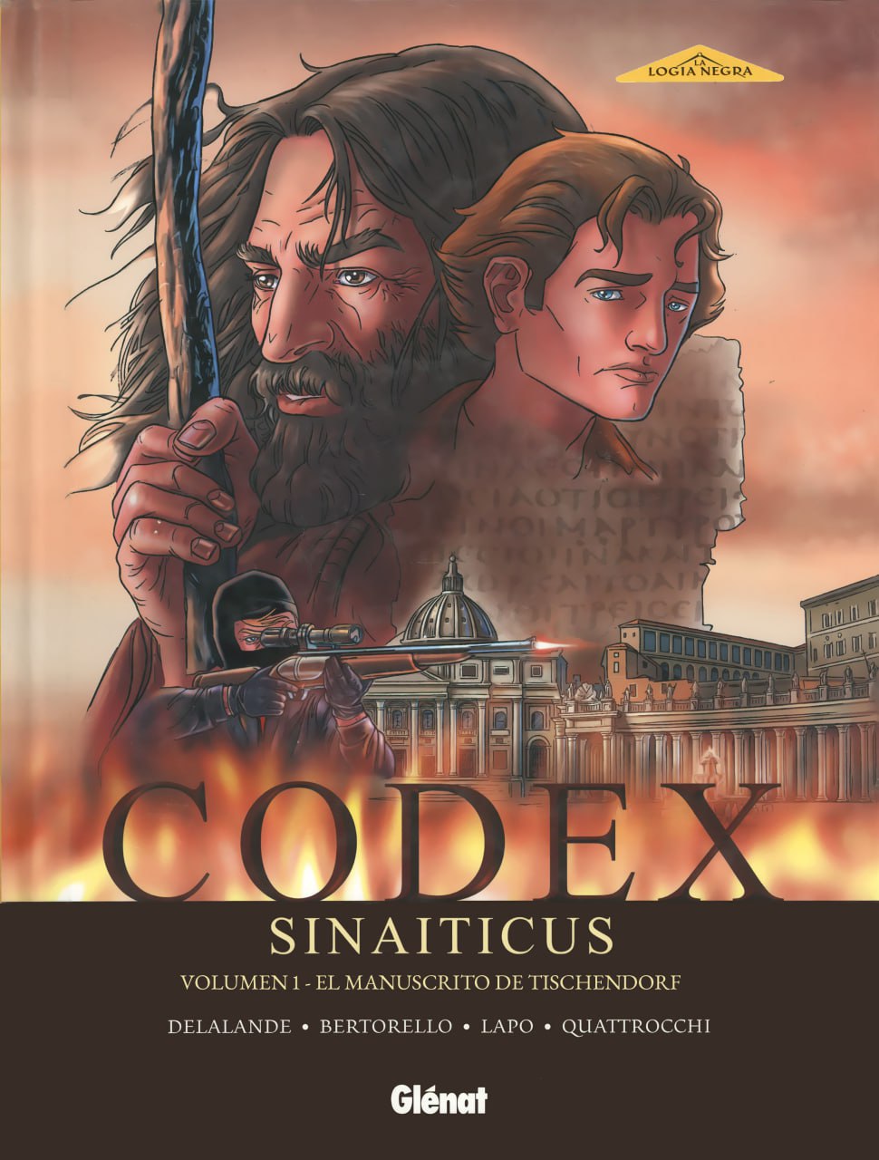 Portada ampliada de Codex Sinaiticus