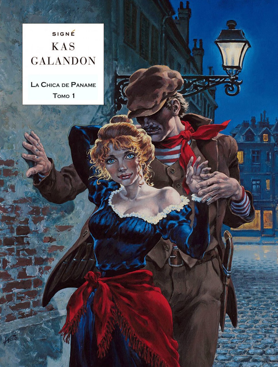 Portada ampliada de La Chica de Paname (de L.Galandon y Kas)(Ed.Le Lombard)(2011-14)