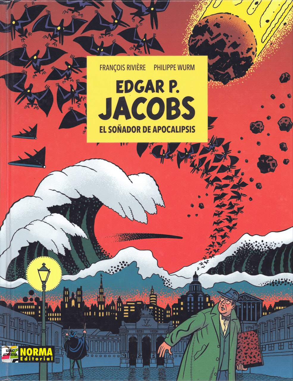 Portada ampliada de EDGAR P. JACOBS EL SOñADOR DE APOCALIPSIS