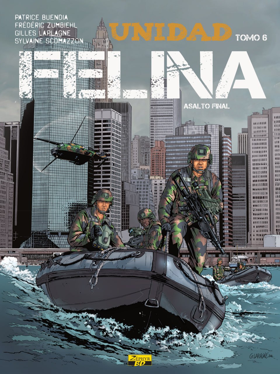 Portada ampliada de UNIDAD FELINA. ASALTO FINAL