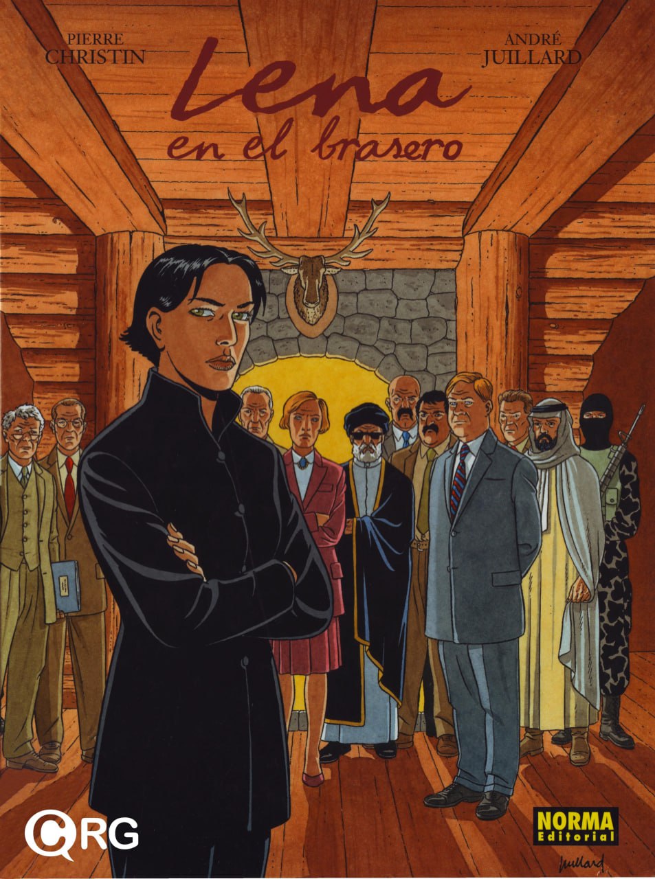 Portada ampliada de Lena en el brasero