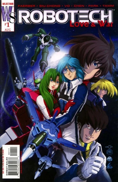 Portada ampliada de ROBOTECH Love & War