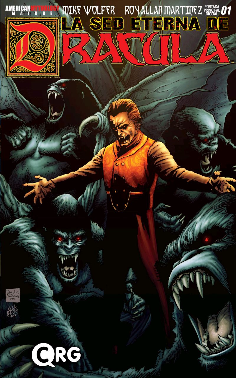 Portada ampliada de La sed eterna de Drácula