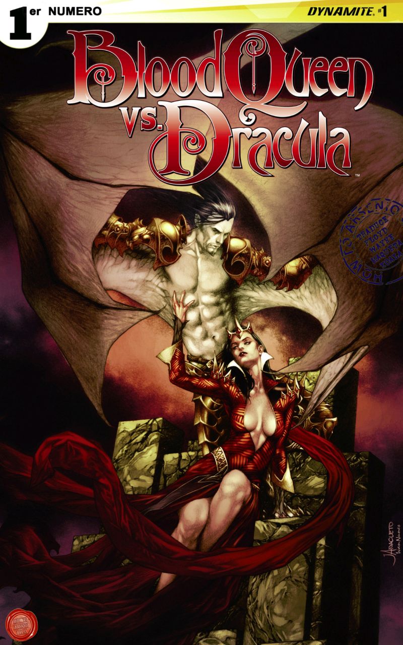 Portada ampliada de BloodQueen vs. Dracula