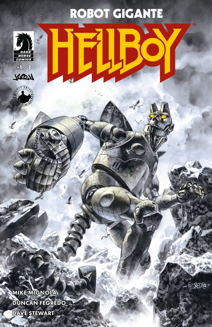 Portada ampliada de Hellboy