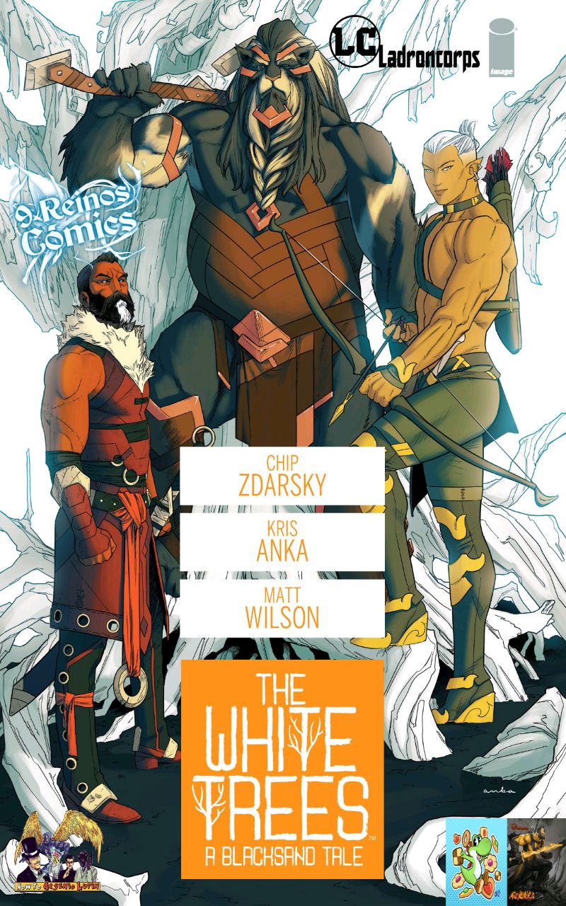 Portada ampliada de The White Trees. A Blacksand Tale