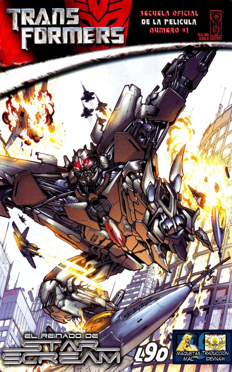 Portada ampliada de TRANSFORMERS VS