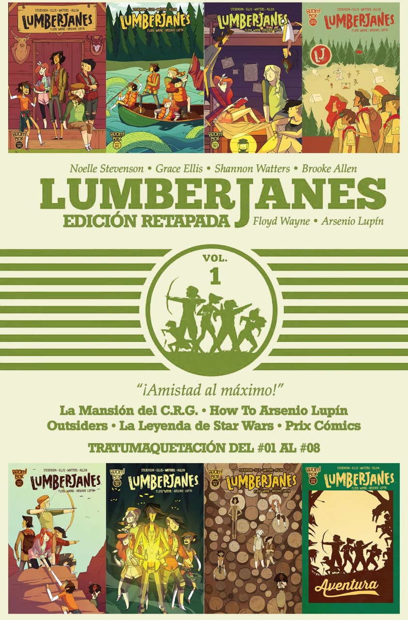Portada ampliada de LUMBERJANES EDICIÓN RETAPADA