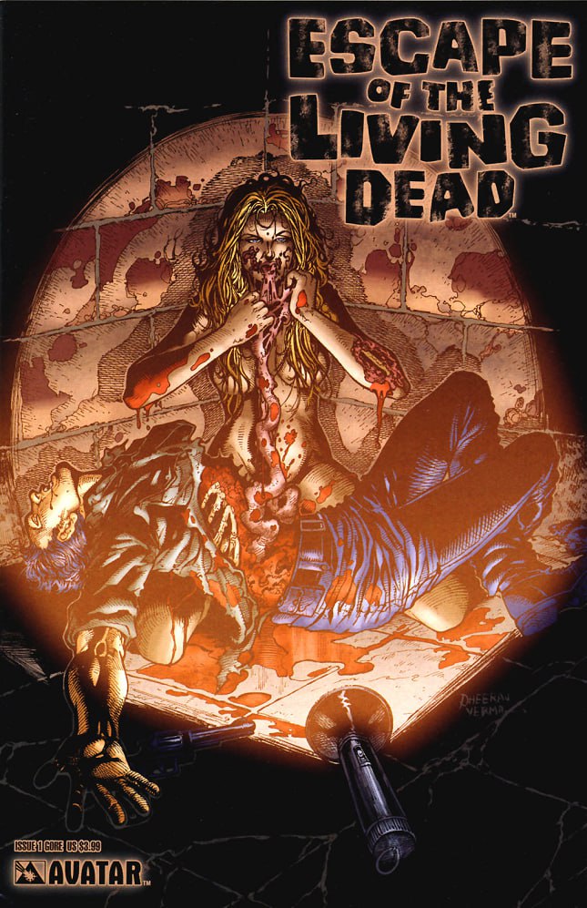 Portada ampliada de ESCAPE OF THE LIVING DEAD
