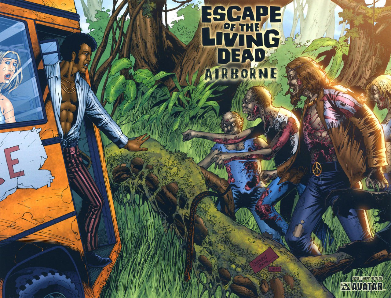 Portada ampliada de ESCAPE OF THE LIVING DEAD AIRBORNE