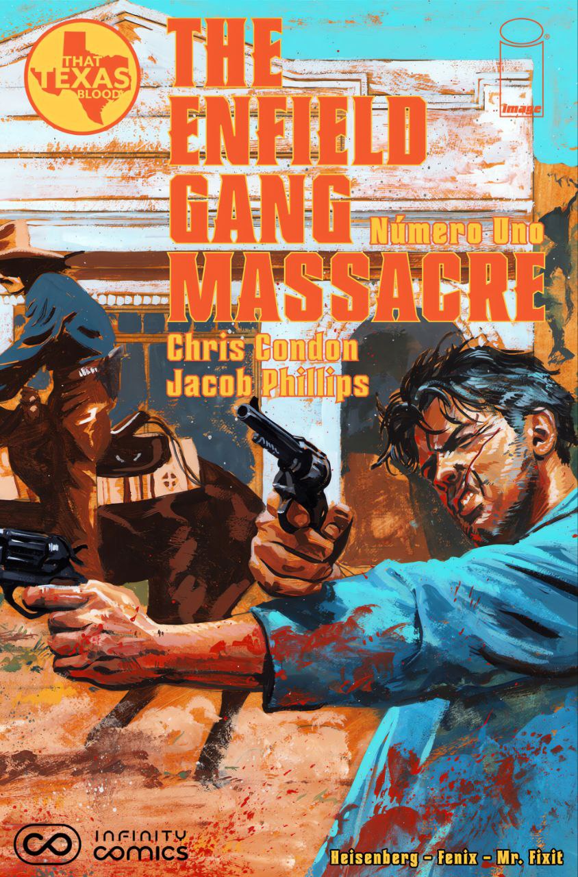 Portada ampliada de THE ENFIELD GANG Número Uno MASSACRE