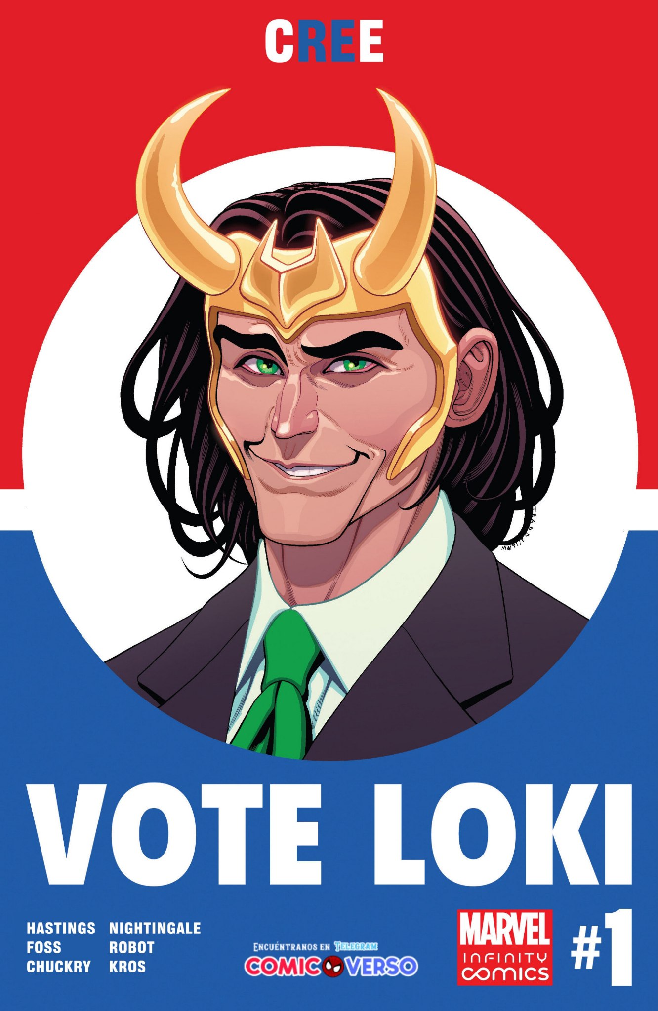 Portada ampliada de VOTE LOKI