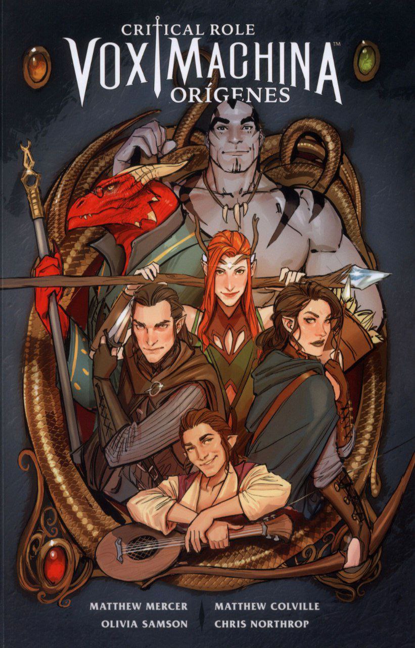 Portada ampliada de Critical Role Vox Machina Orígenes