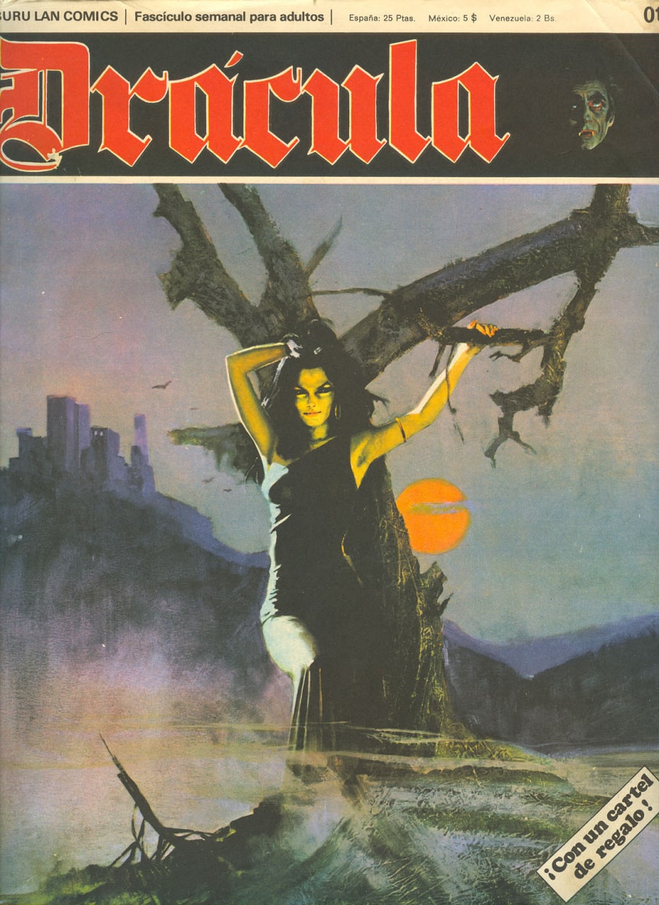 Portada ampliada de Drácula