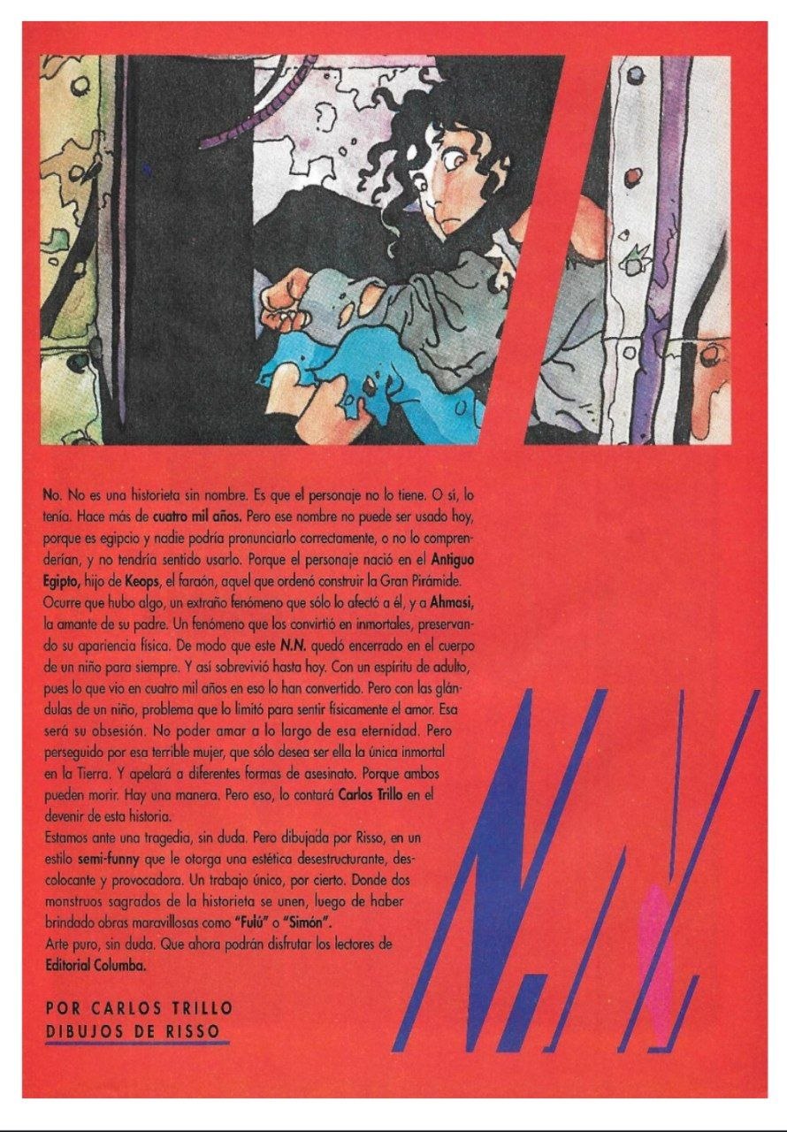 Portada ampliada de N N - BOY VAMPIRO - TOMO PDF - COLUMBA A COLOR - TRILLO & RISSO
