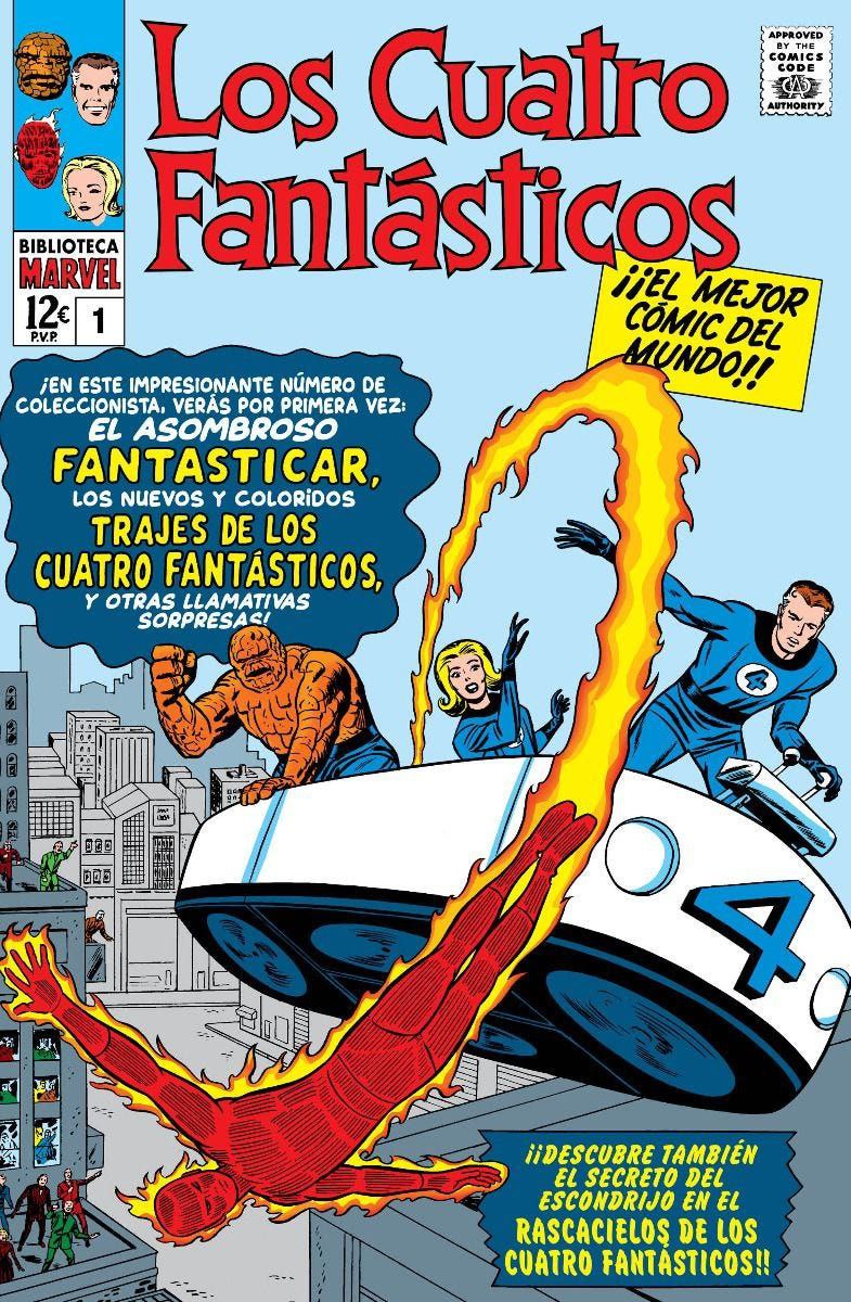 Portada ampliada de Los Cuatro Fantásticos
