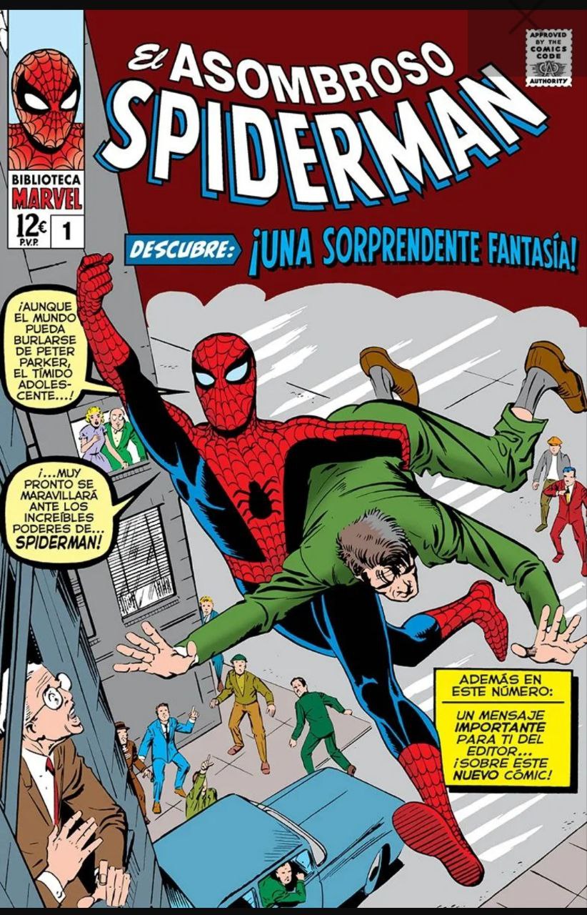 Portada ampliada de El Asombroso Spiderman