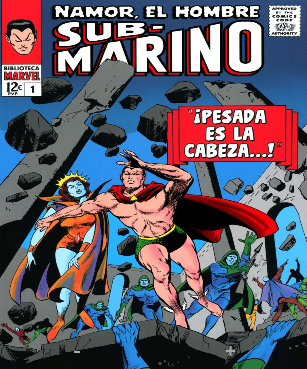 Portada ampliada de Namor, El Hombre Sub-Marino