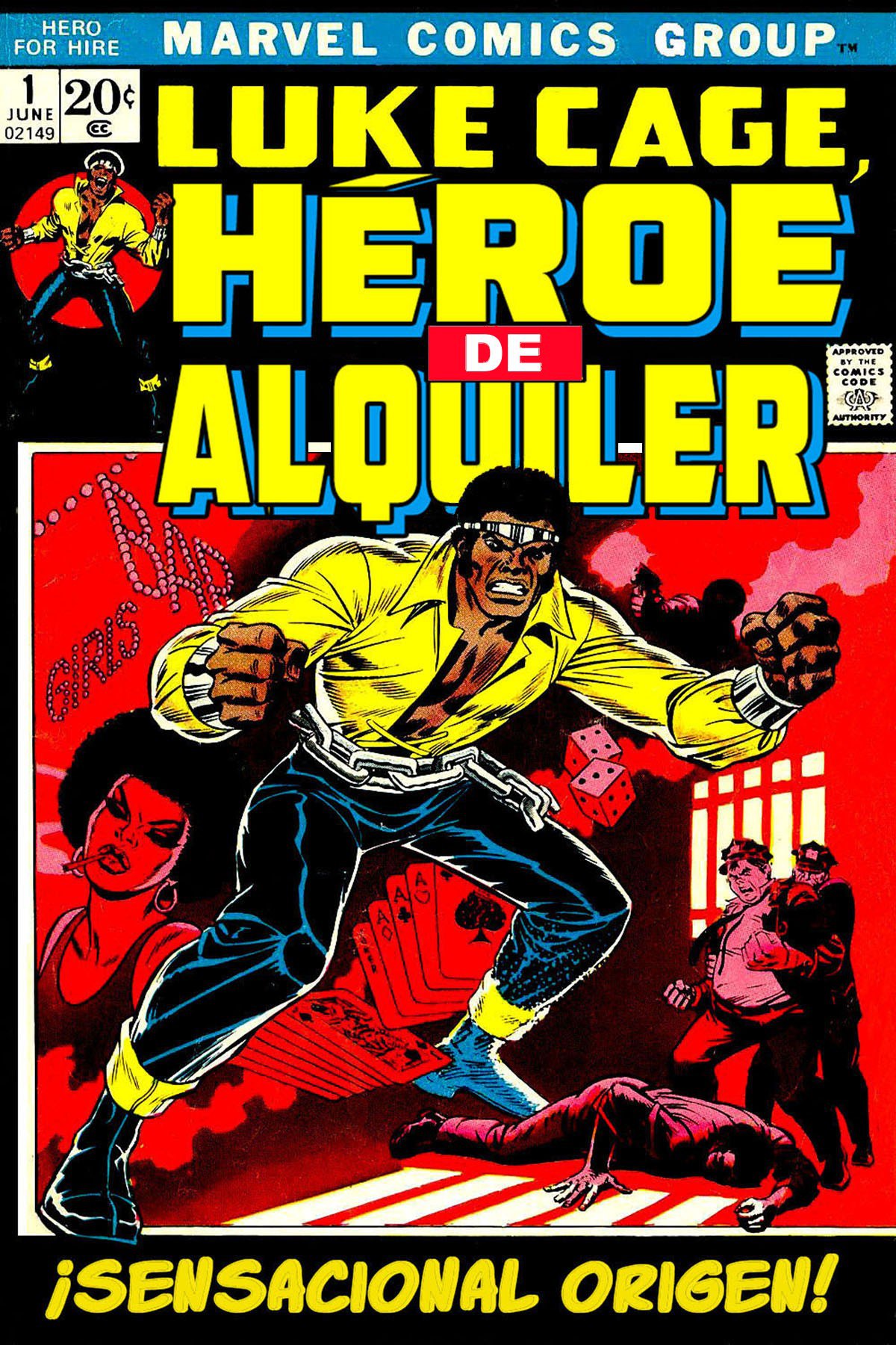 Portada ampliada de LUKE CAGE HEROE DE ALQUILER