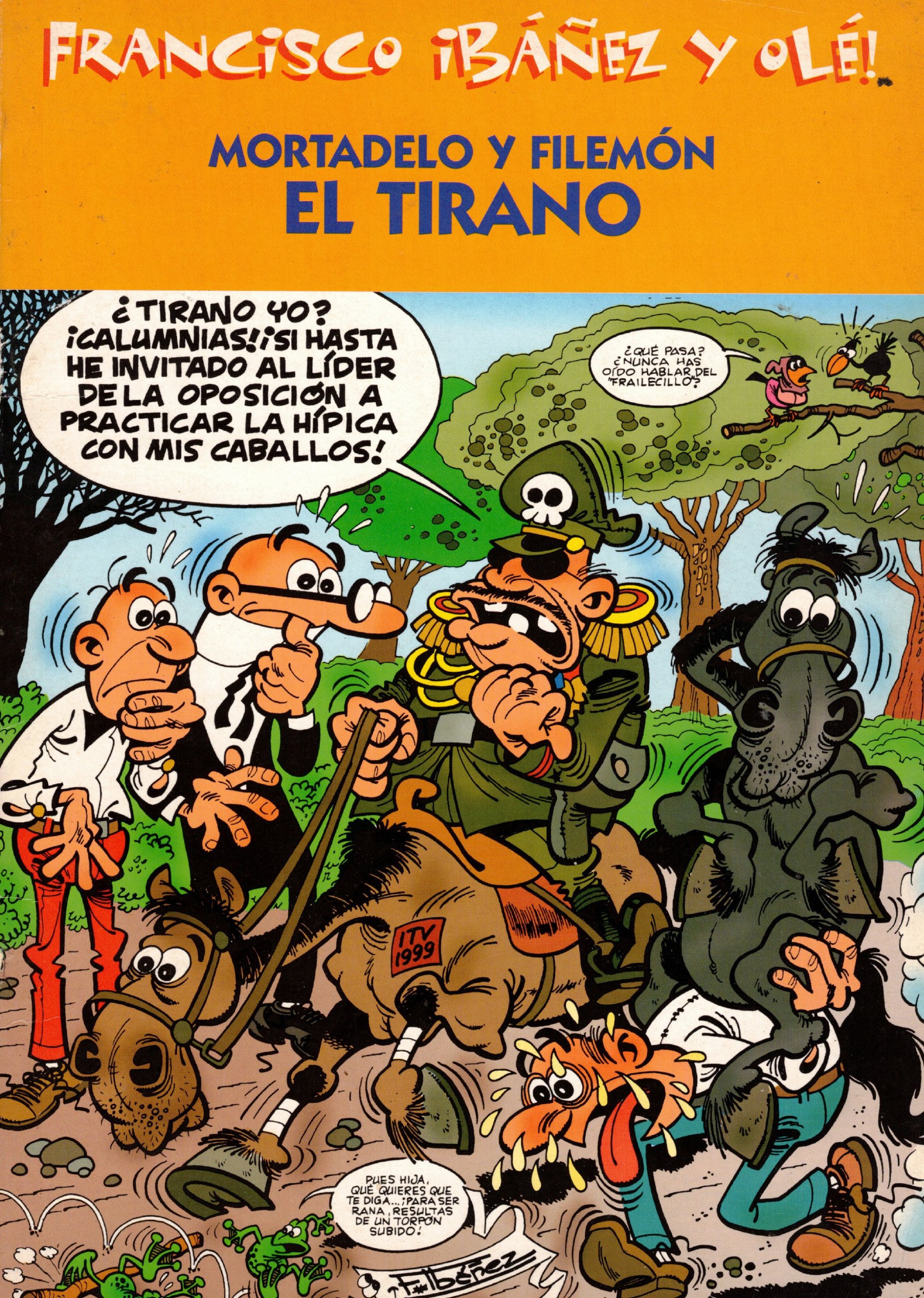 Portada ampliada de MORTADELO Y FILEMÓN EL TIRANO