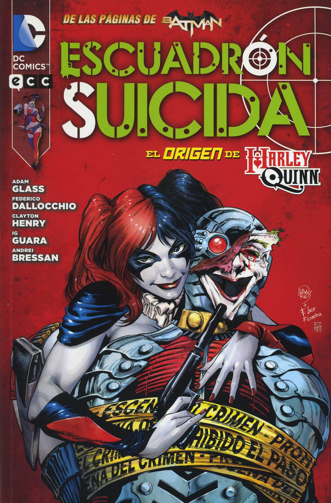 Portada ampliada de ESCUADRÓN SUICIDA EL ORIGEN DE HARLEY QUINN