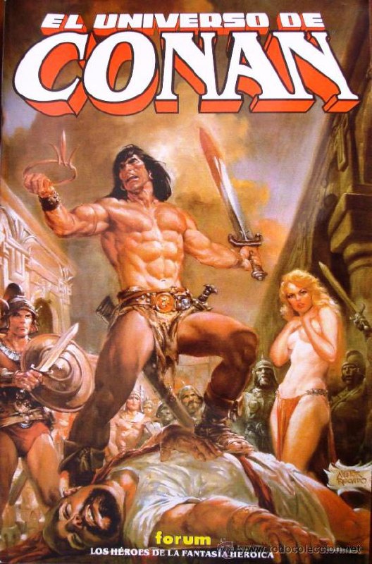 Portada ampliada de EL UNIVERSO DE CONAN