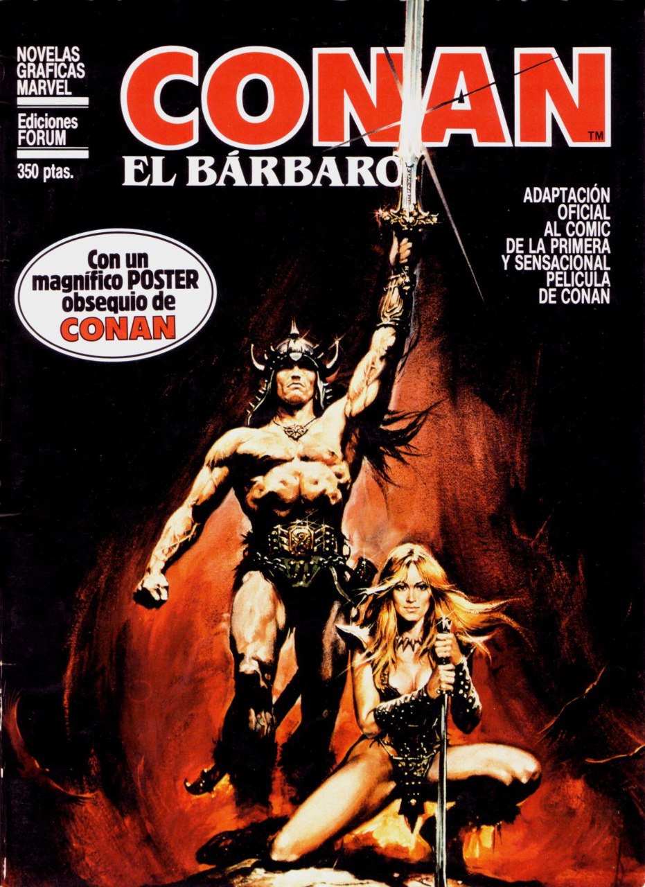 Portada ampliada de CONAN EL BÁRBARO