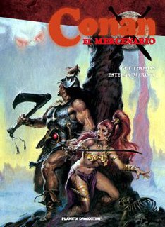 Portada ampliada de Conan el mercenario