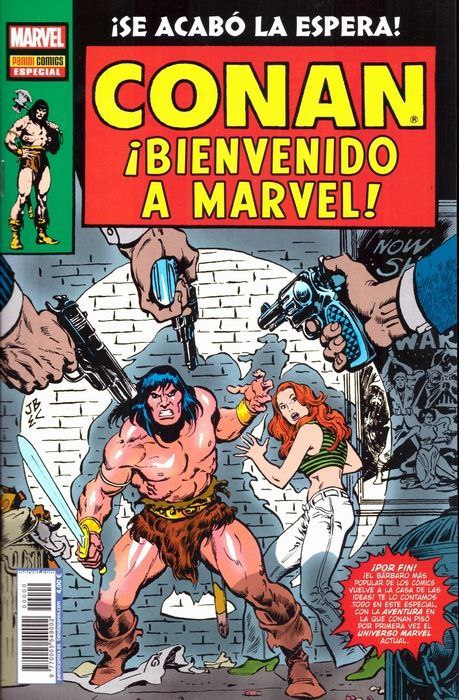 Portada ampliada de CONAN ¡BIENVENIDO A MARVEL!