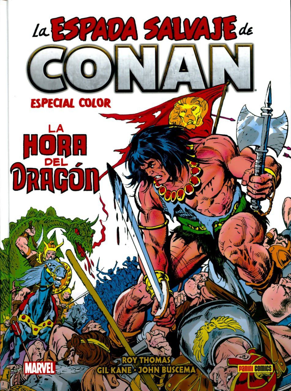 Portada ampliada de La Espada Salvaje de Conan. Especial Color. La Hora del Dragón