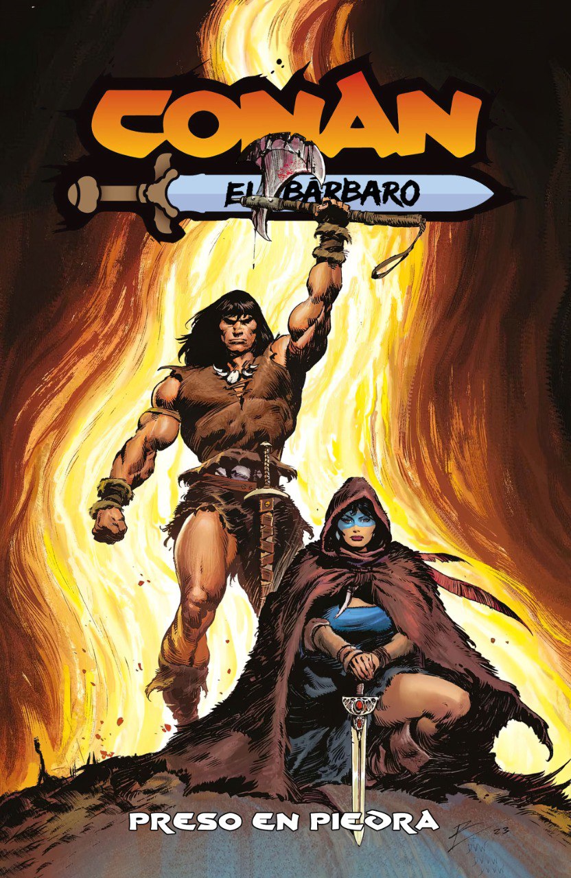 Portada ampliada de Conan el Bárbaro